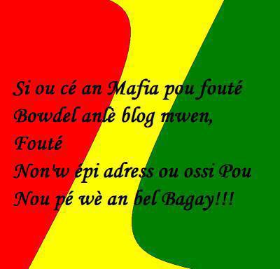 mwen pa enlé  bordel zot là
